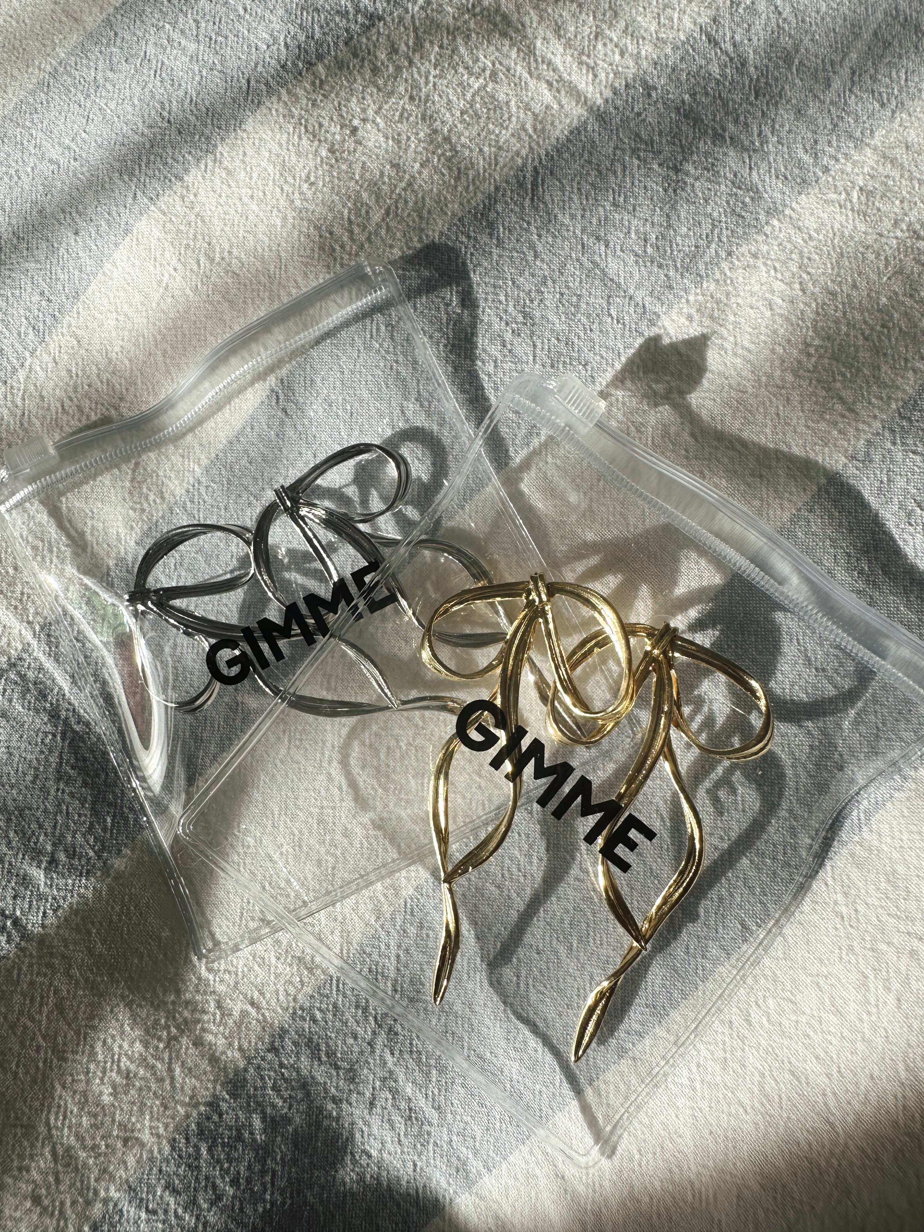 Allegra Bow Earrings (Gold & Silver) - Image 10