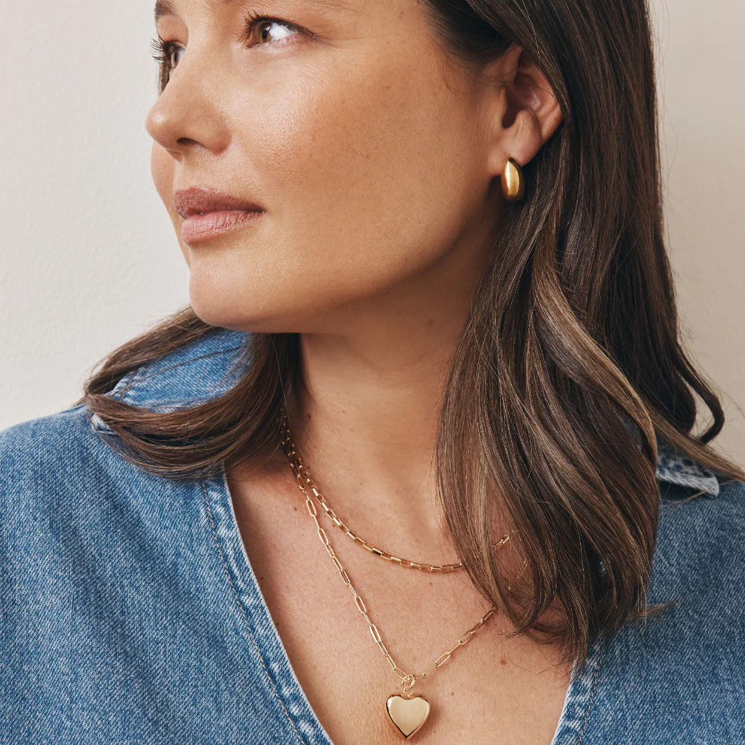 Bella Teardrop Earrings (Gold) - Image 4
