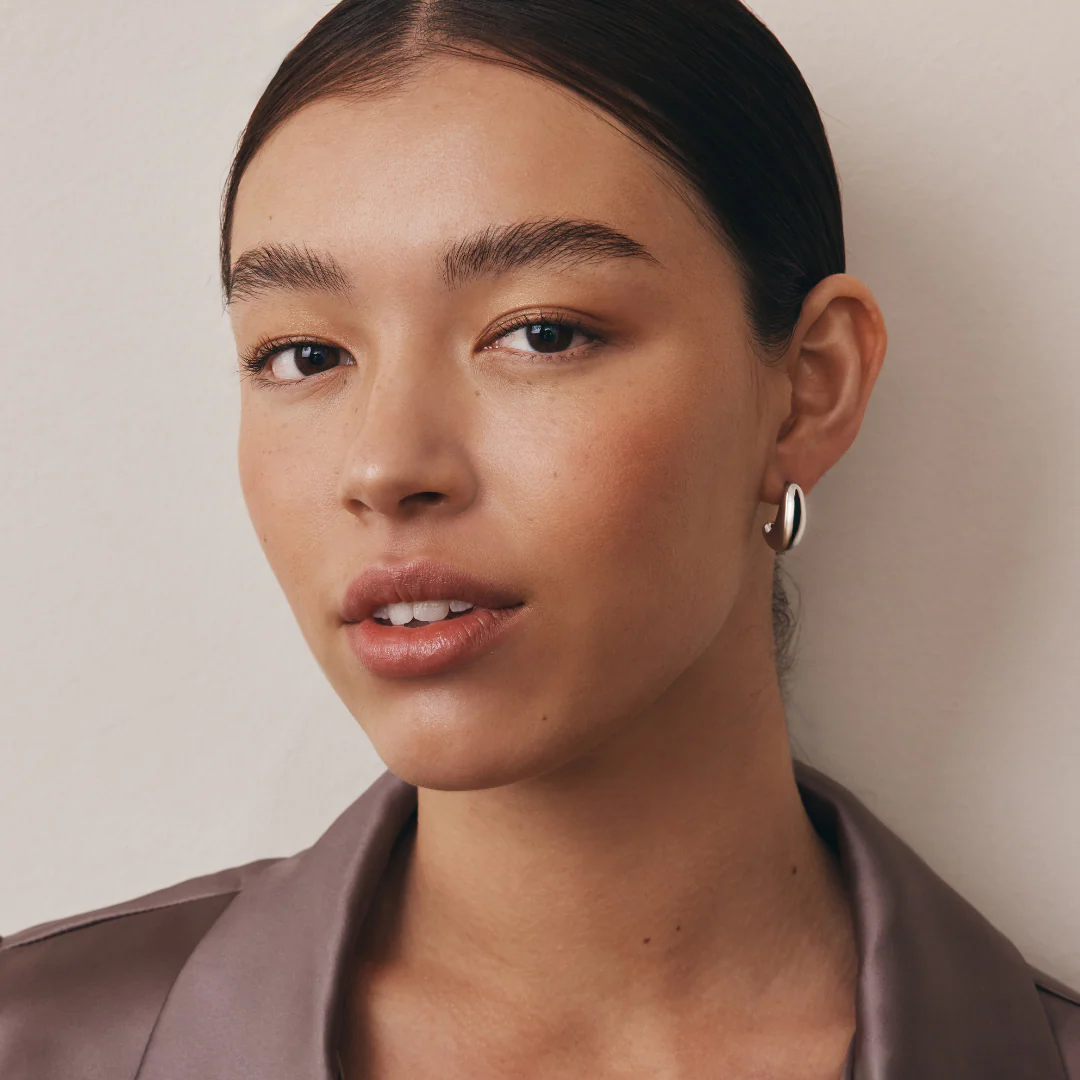 Bella Teardrop Earrings (Silver) - Image 5
