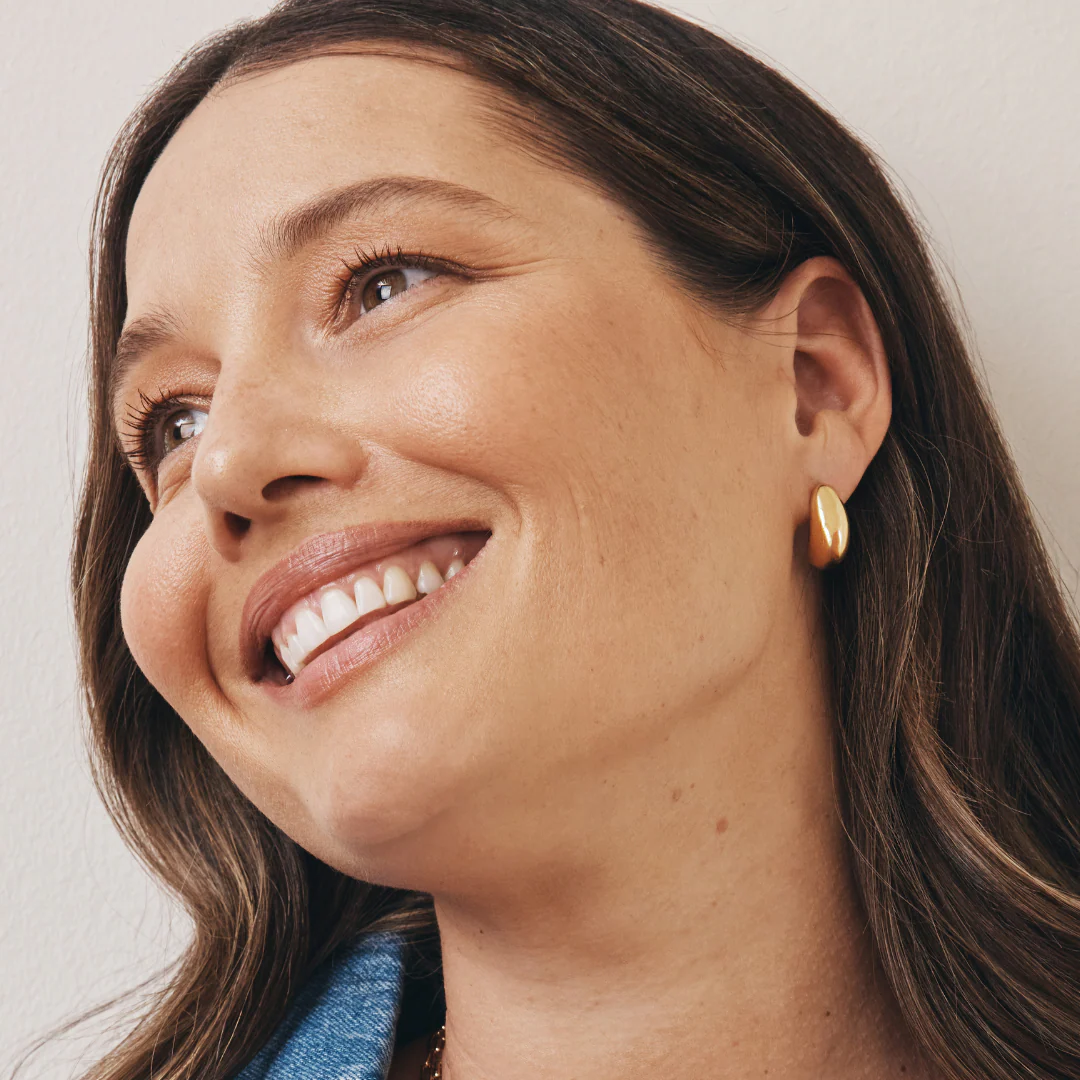 Bella Teardrop Earrings (Gold) - Image 3