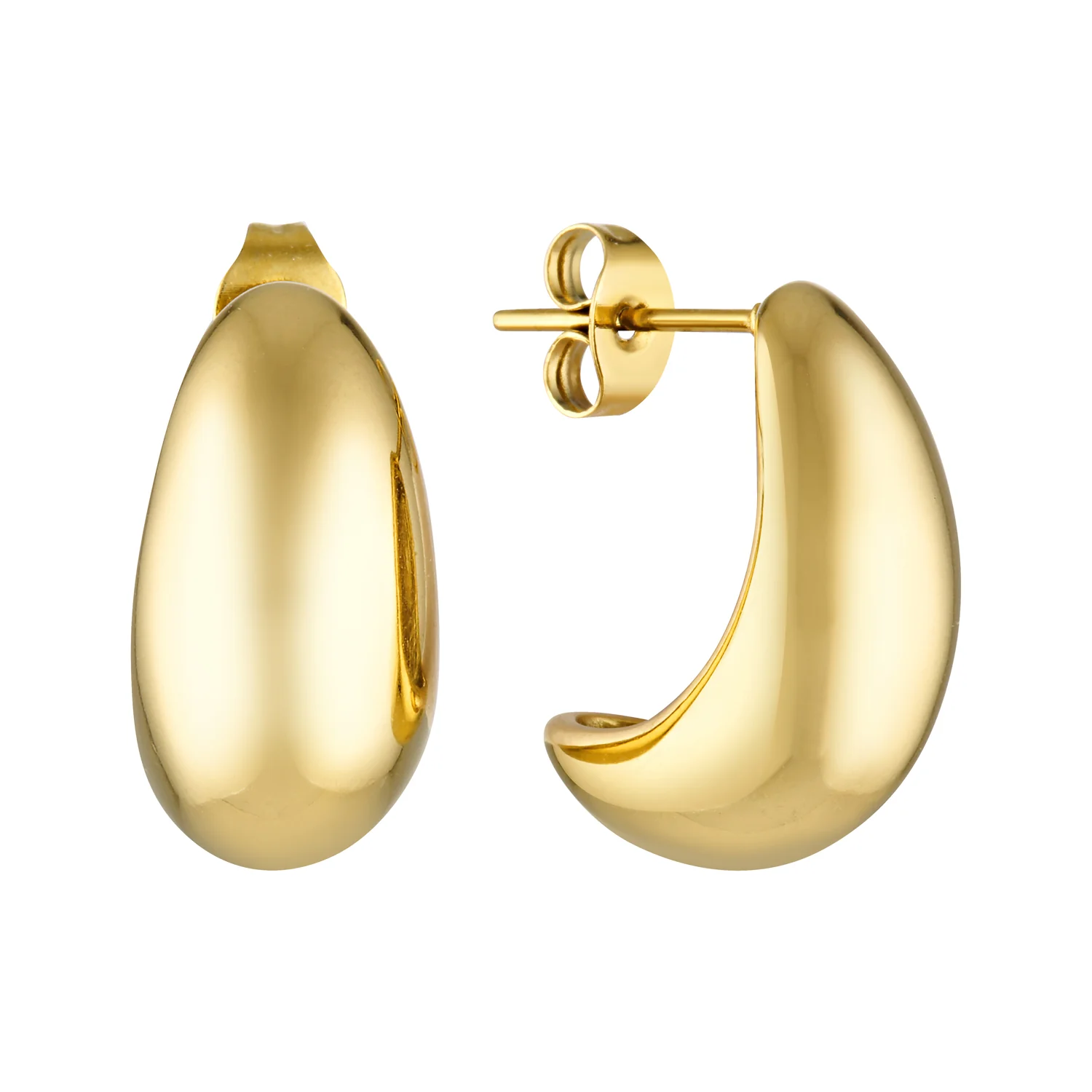 Bella Teardrop Earrings (Gold) - Image 5