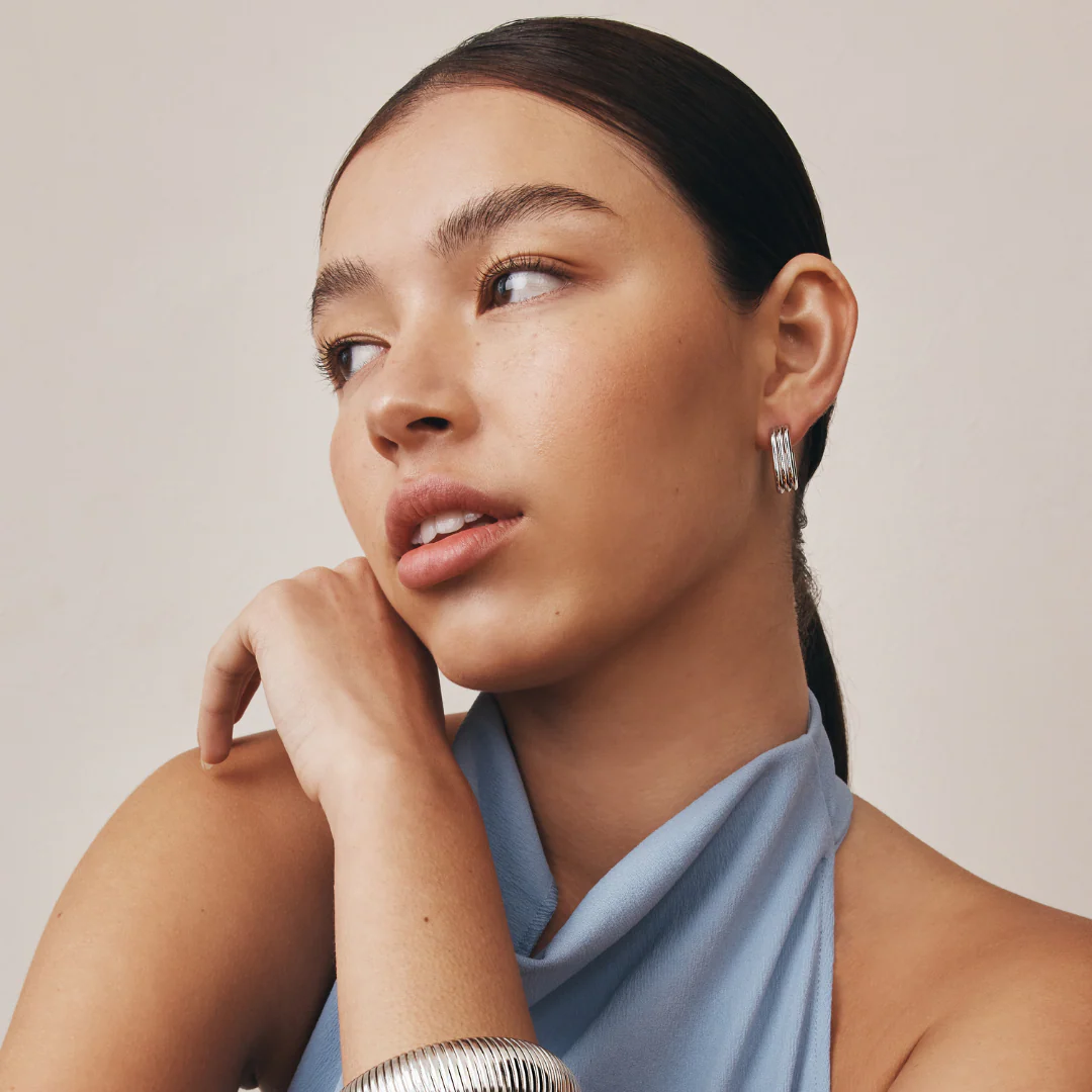 Claudia Earrings (Silver) - Image 6