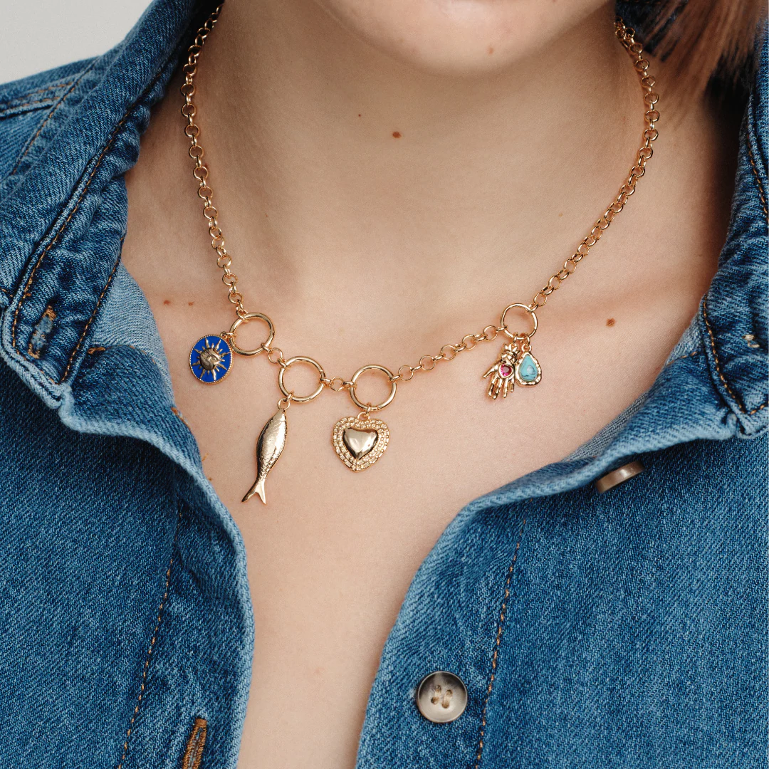 Mallorca Charm Necklace - Gold - Image 3