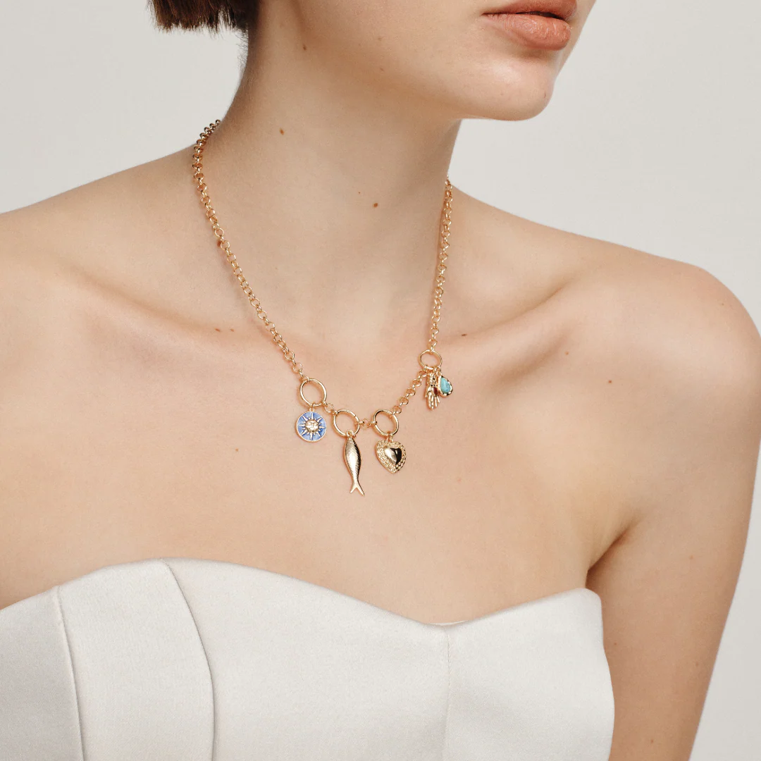 Mallorca Charm Necklace - Gold - Image 4