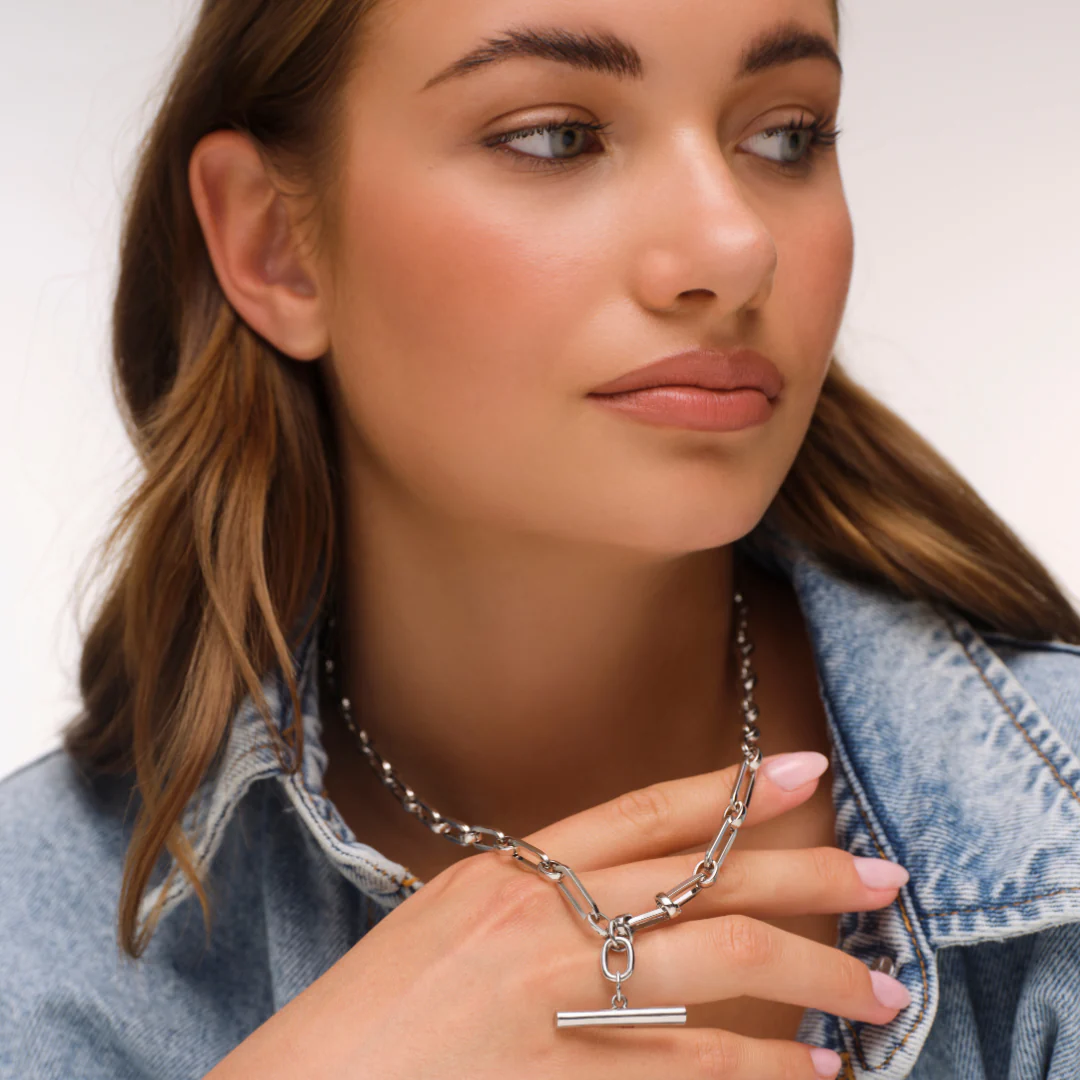 Joni Fob Necklace - Silver - Image 3