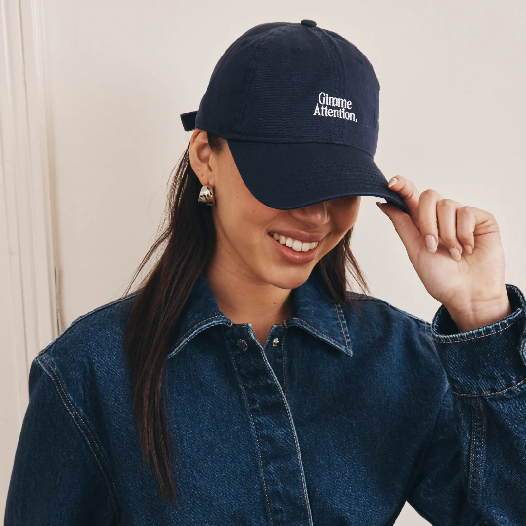 Gimme Attention Hat (Navy/White) - Image 4