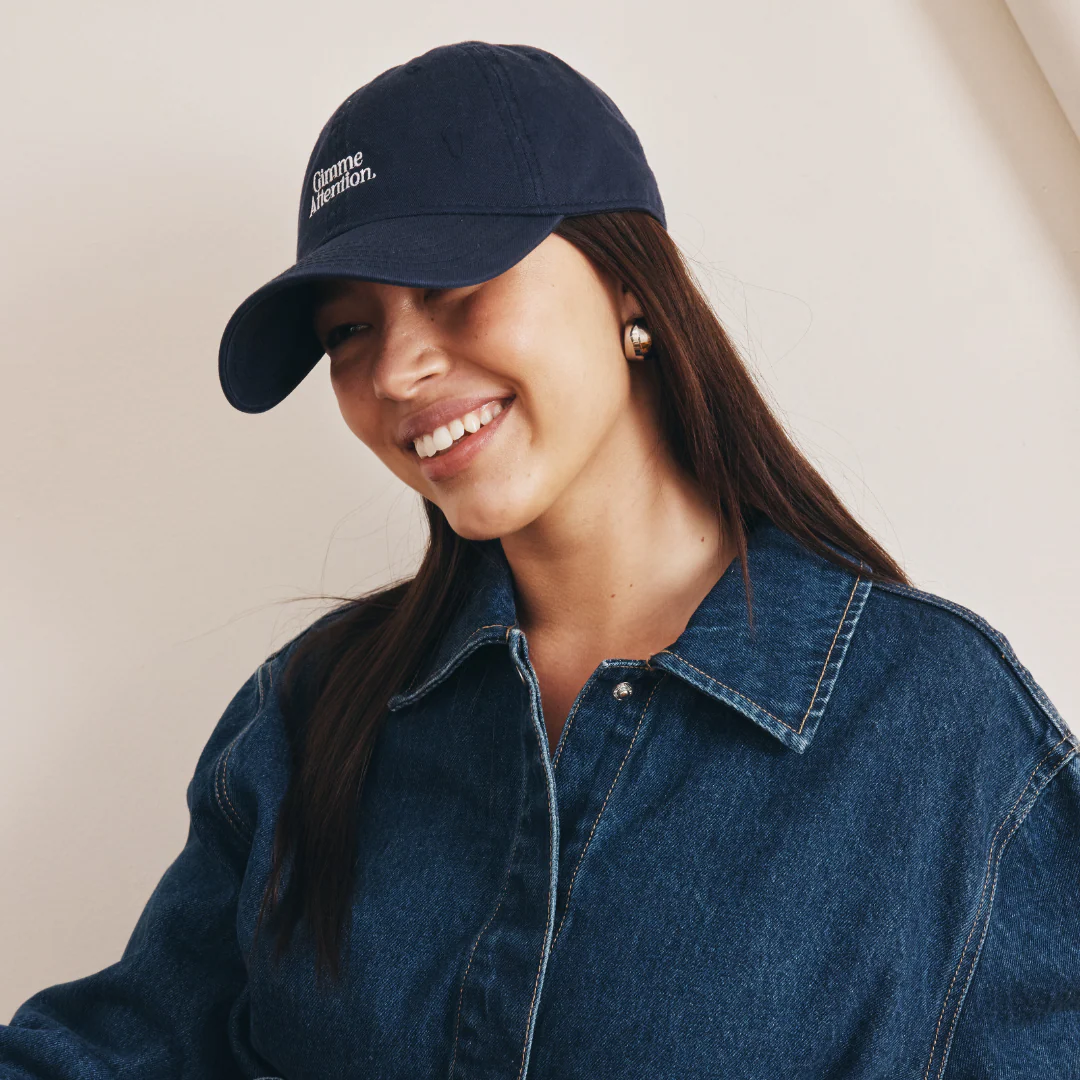 Gimme Attention Hat (Navy/White) - Image 6