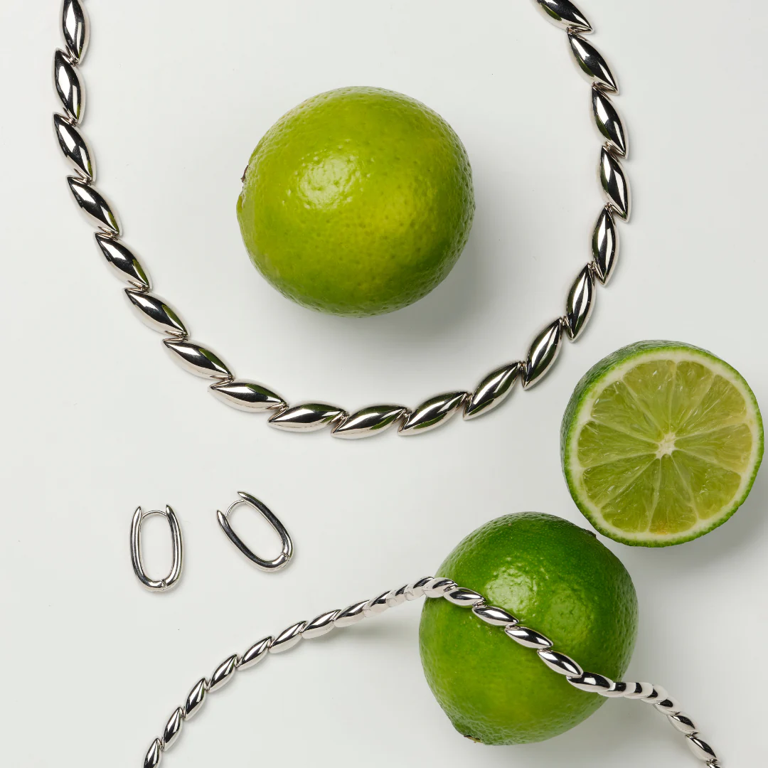 Marquise Necklace (Large) - Silver - Image 10