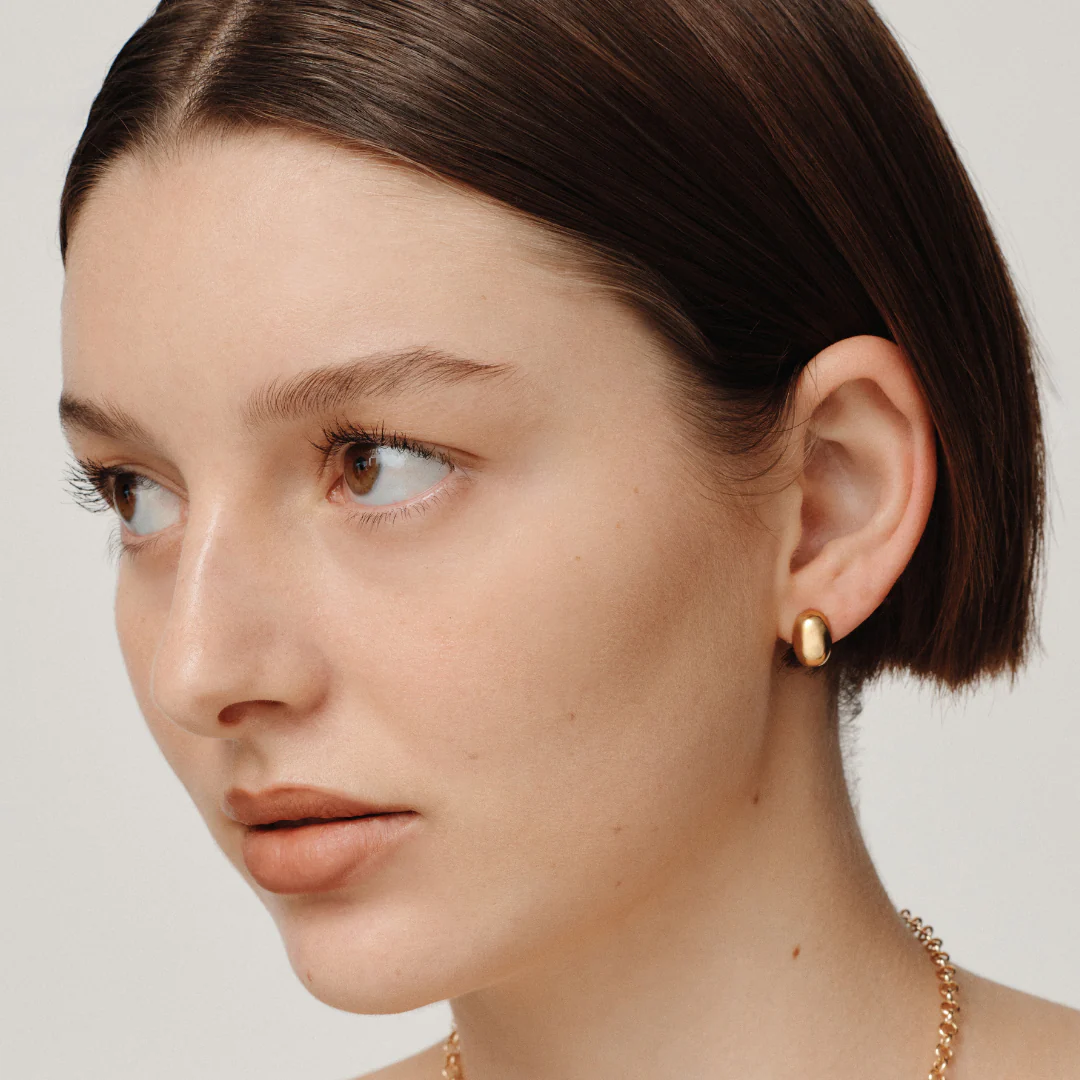 Mini Dome Studs - Gold - Image 3