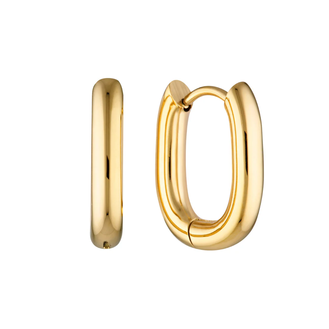 Jane Oval Huggies (Gold) - Image 4