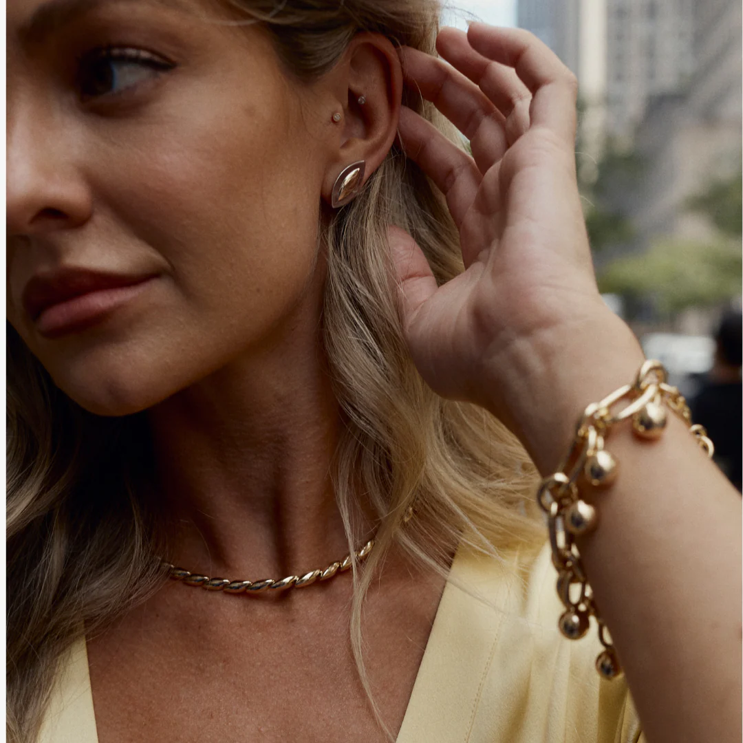 Sphere Chain Bracelet - Gold - Image 4