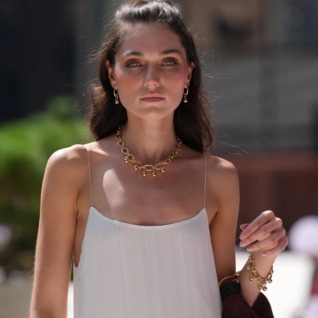 Sphere Chain Bracelet - Gold - Image 7