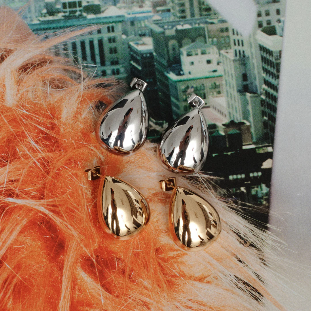 Teardrop Earrings - Silver - Image 5