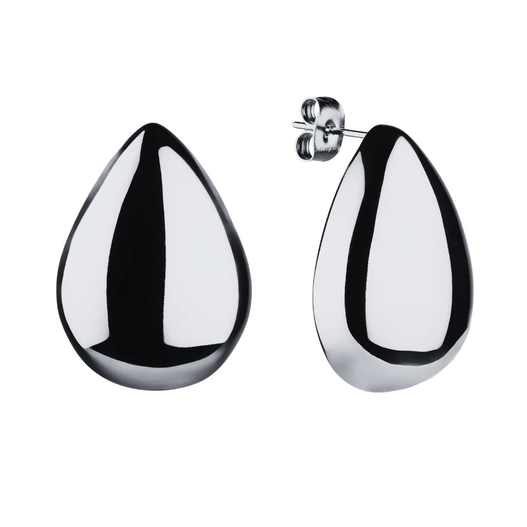 Teardrop Earrings - Silver - Image 6