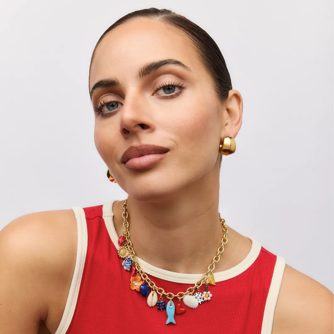 Piper Chunky Hoop Earrings (Gold & Silver) - Image 3