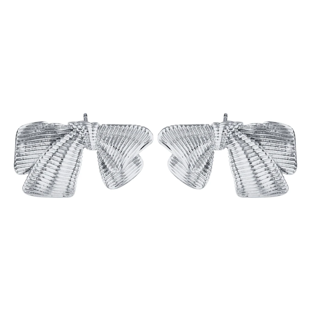 Zara Bow Earrings (Gold & Silver) - Image 3