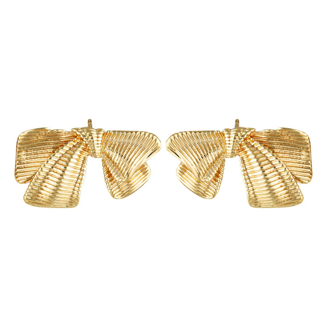 Zara Bow Earrings (Gold & Silver) - Image 9